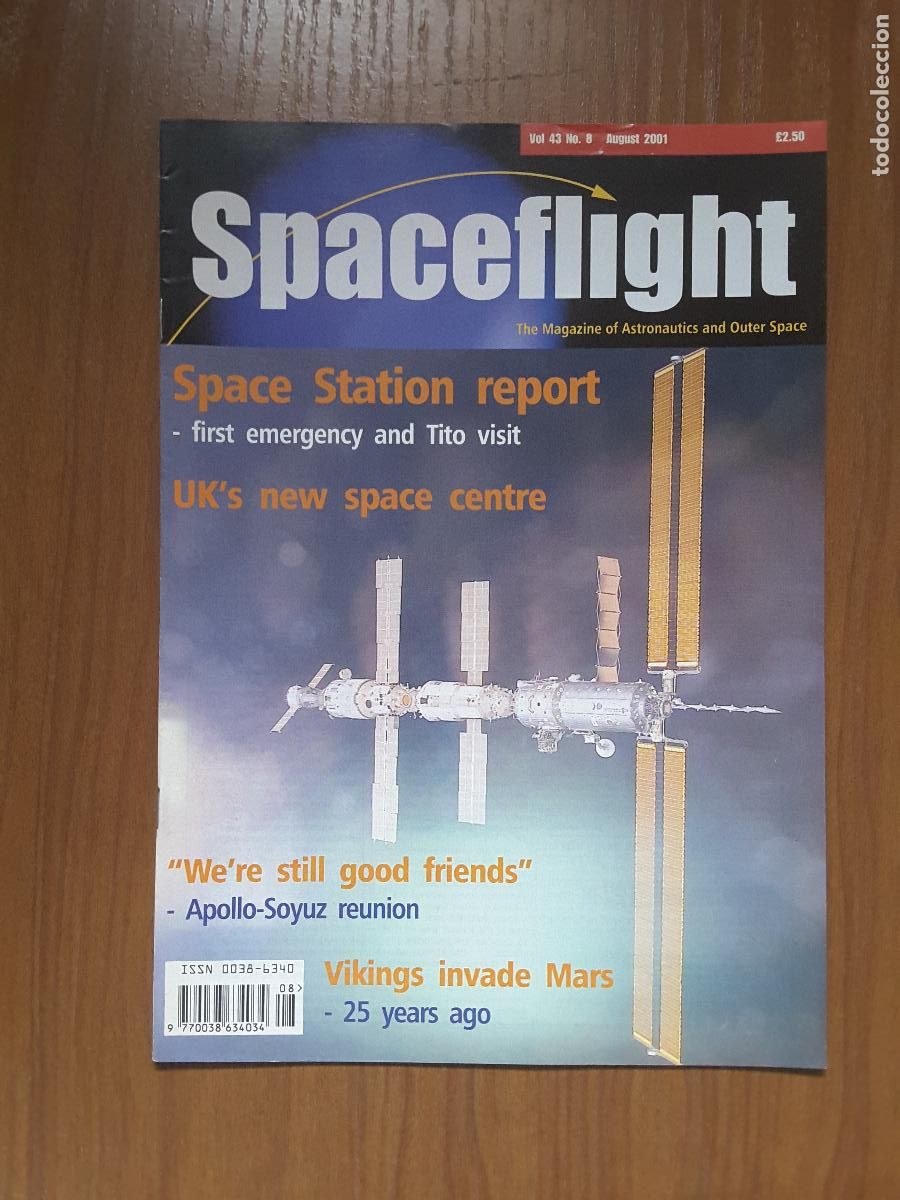Libros de segunda mano: Spaceflight Vol. 43 No 8 - Revista exploraci&oacute;n del espacio en ingl&eacute;s. - Foto 1