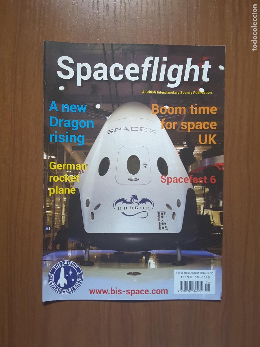 Libros de segunda mano: Spaceflight Vol. 56 No 8 - Revista exploraci&oacute;n del espacio en ingl&eacute;s. - Foto 1