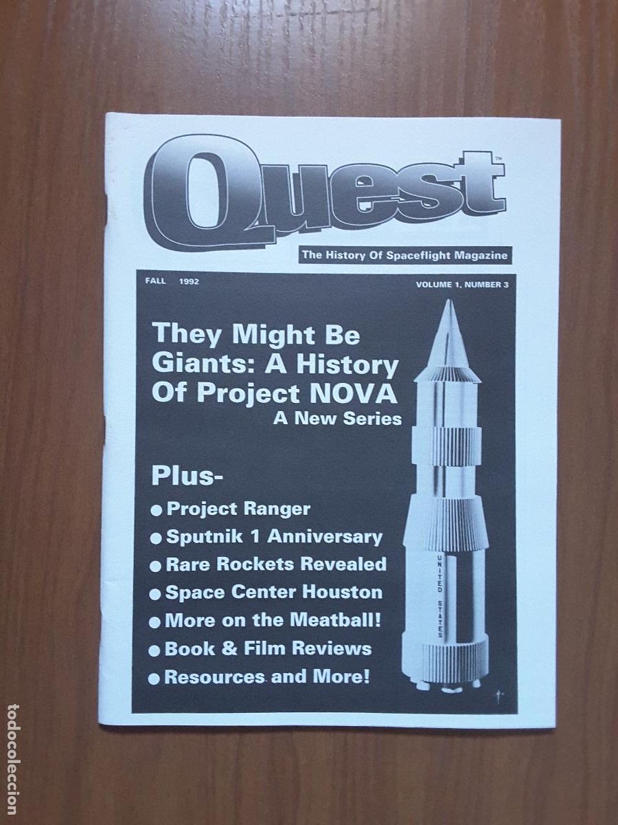 Libros de segunda mano: Quest Vol. 1 No 3 - Revista exploraci&oacute;n del espacio en ingl&eacute;s. - Foto 1