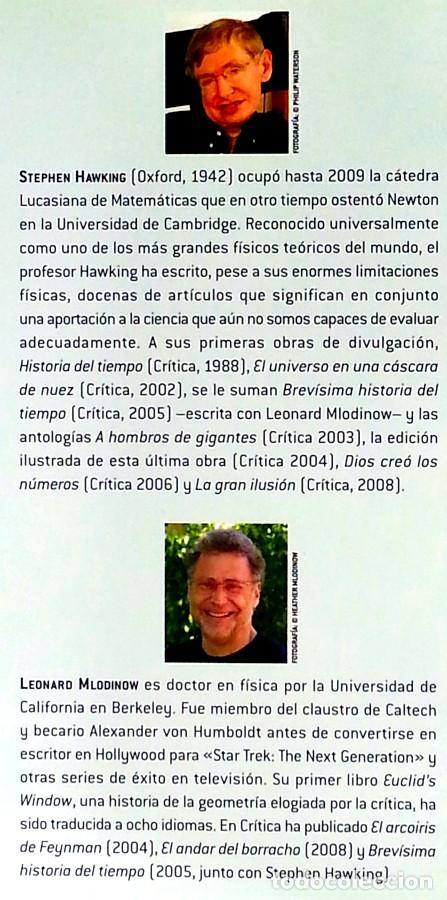 Libros de segunda mano: El gran dise&ntilde;o - Stephen Hawking - Foto 4
