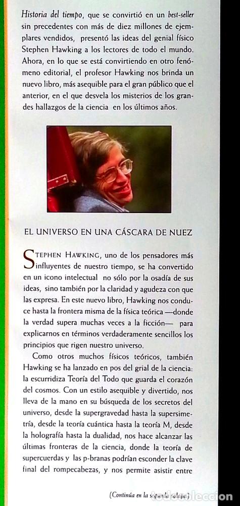 Libros de segunda mano: El universo en una c&aacute;scara de nuez - Stephen Hawking - Foto 5