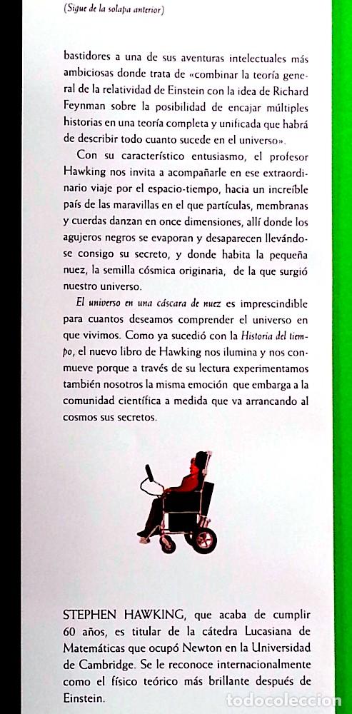 Libros de segunda mano: El universo en una c&aacute;scara de nuez - Stephen Hawking - Foto 6