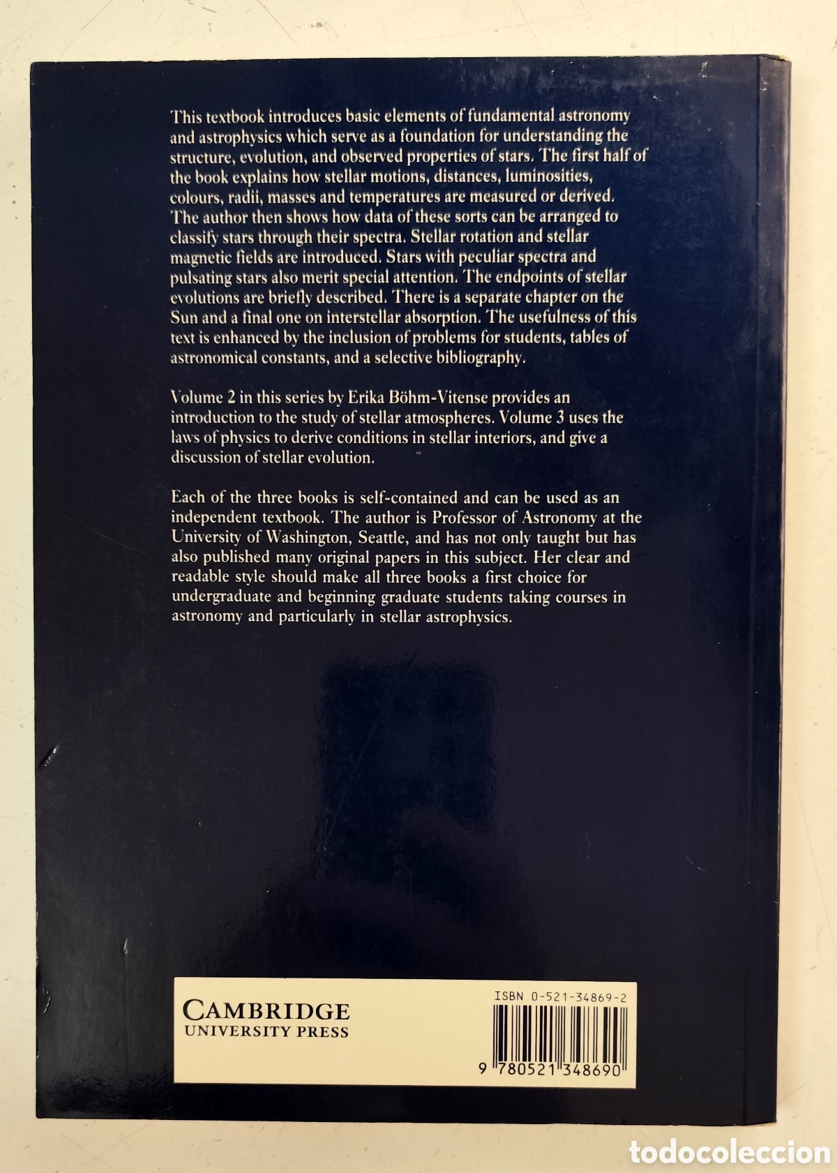 Libros de segunda mano: Introduction to stellar astrophysics. Volume 1. Basic stellar observations and data. Erika B&ouml;hm - Foto 3