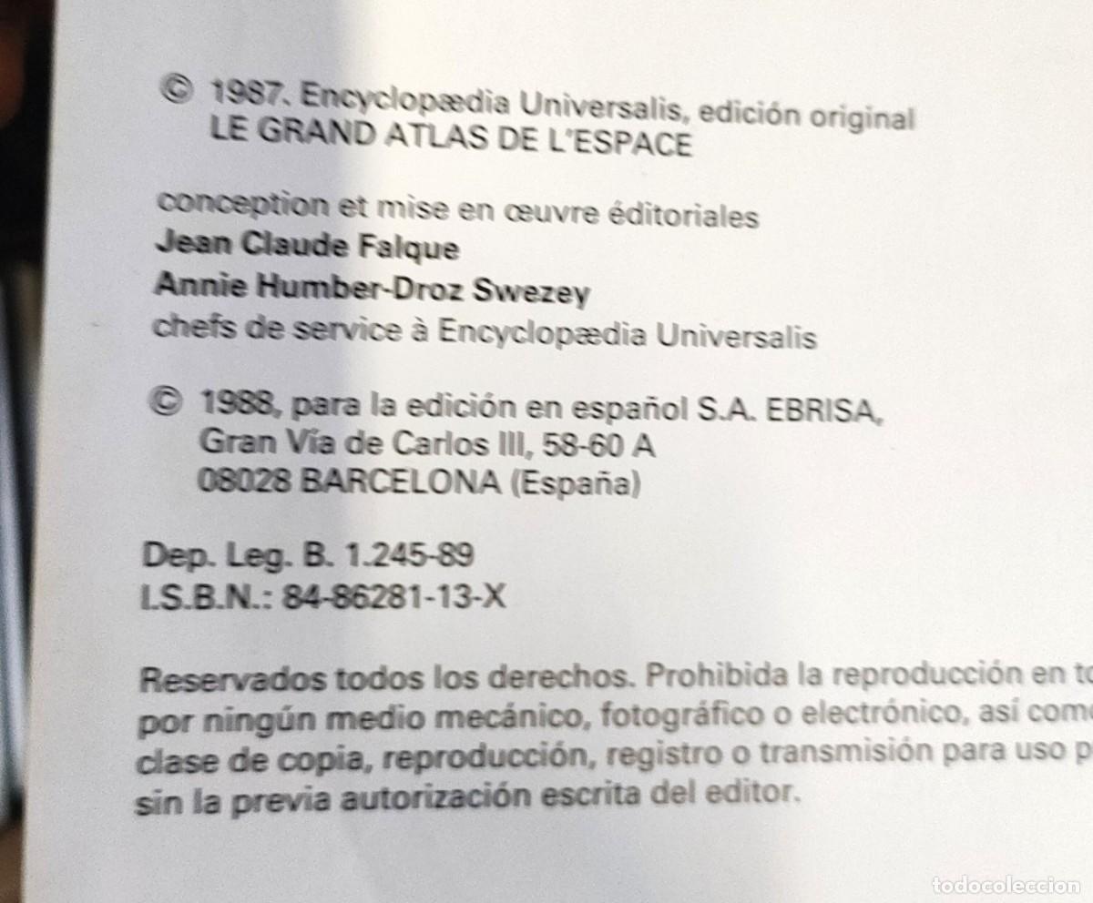 Libros de segunda mano: GRAN ATLAS DEL ESPACIO. Editorial S.A. Ebrisa. - Foto 4