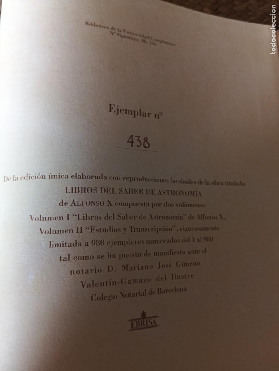 Libros de segunda mano: LIBROS DEL SABER DE ASTRONOMIA DEL REY ALFONSO X.facsimil. - Foto 14