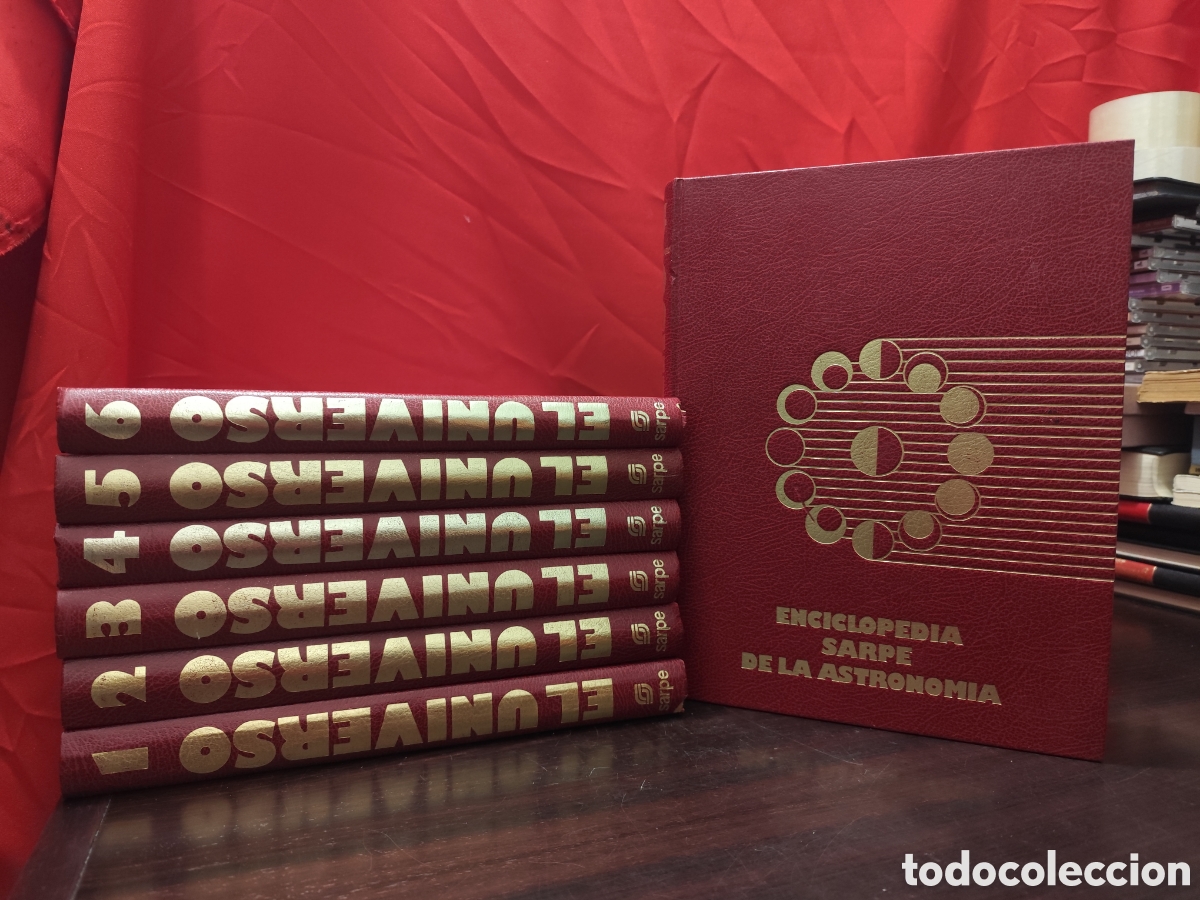 Libros de segunda mano: EL UNIVERSO - ENCICLOPEDIA SARPE DE LA ASTRONOM&Iacute;A - 7 Vol&uacute;menes OBRA COMPLETA
