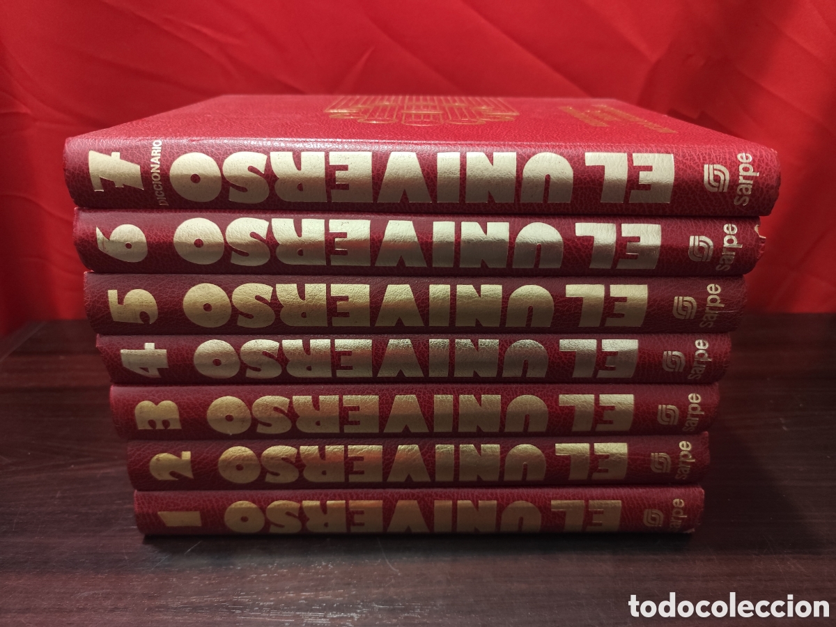 Libros de segunda mano: EL UNIVERSO - ENCICLOPEDIA SARPE DE LA ASTRONOM&Iacute;A - 7 Vol&uacute;menes OBRA COMPLETA