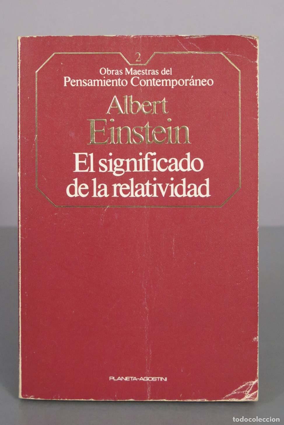 Livres d'occasion: El significado de la relatividad - Albert Einstein - Planeta-Agostini