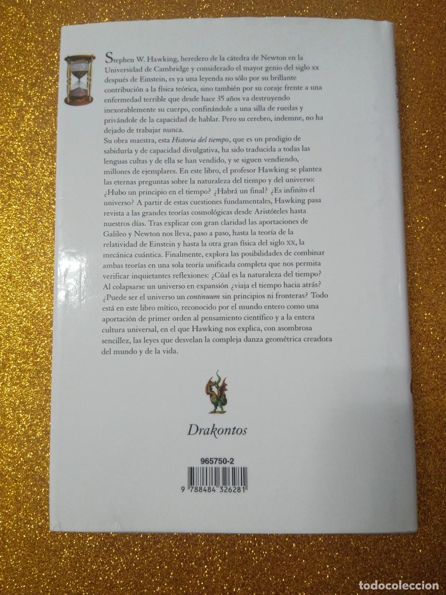 Libros de segunda mano: HISTORIA DEL TIEMPO STEPHEN W. HAWKING - Foto 3
