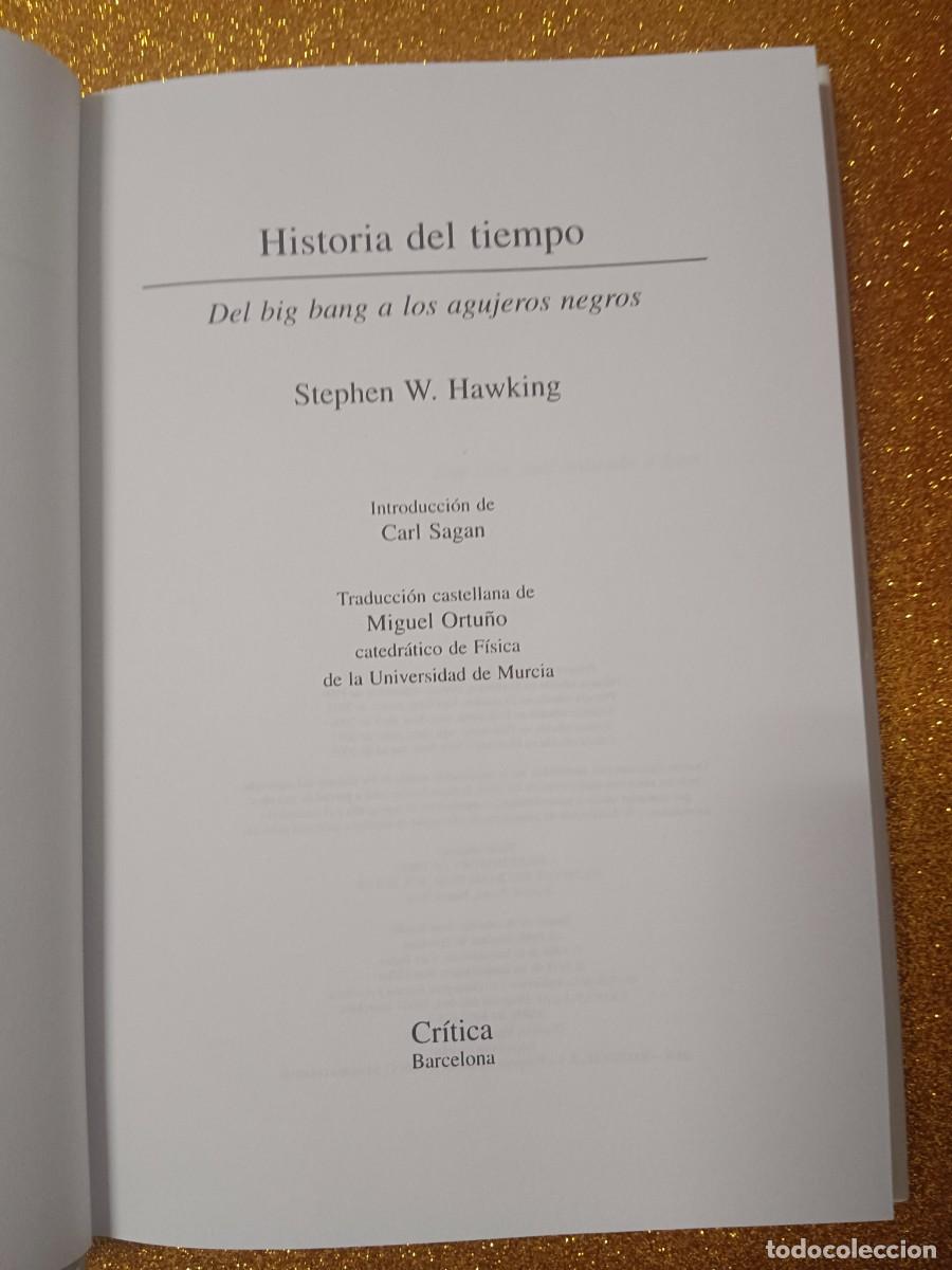 Libros de segunda mano: HISTORIA DEL TIEMPO STEPHEN W. HAWKING - Foto 5