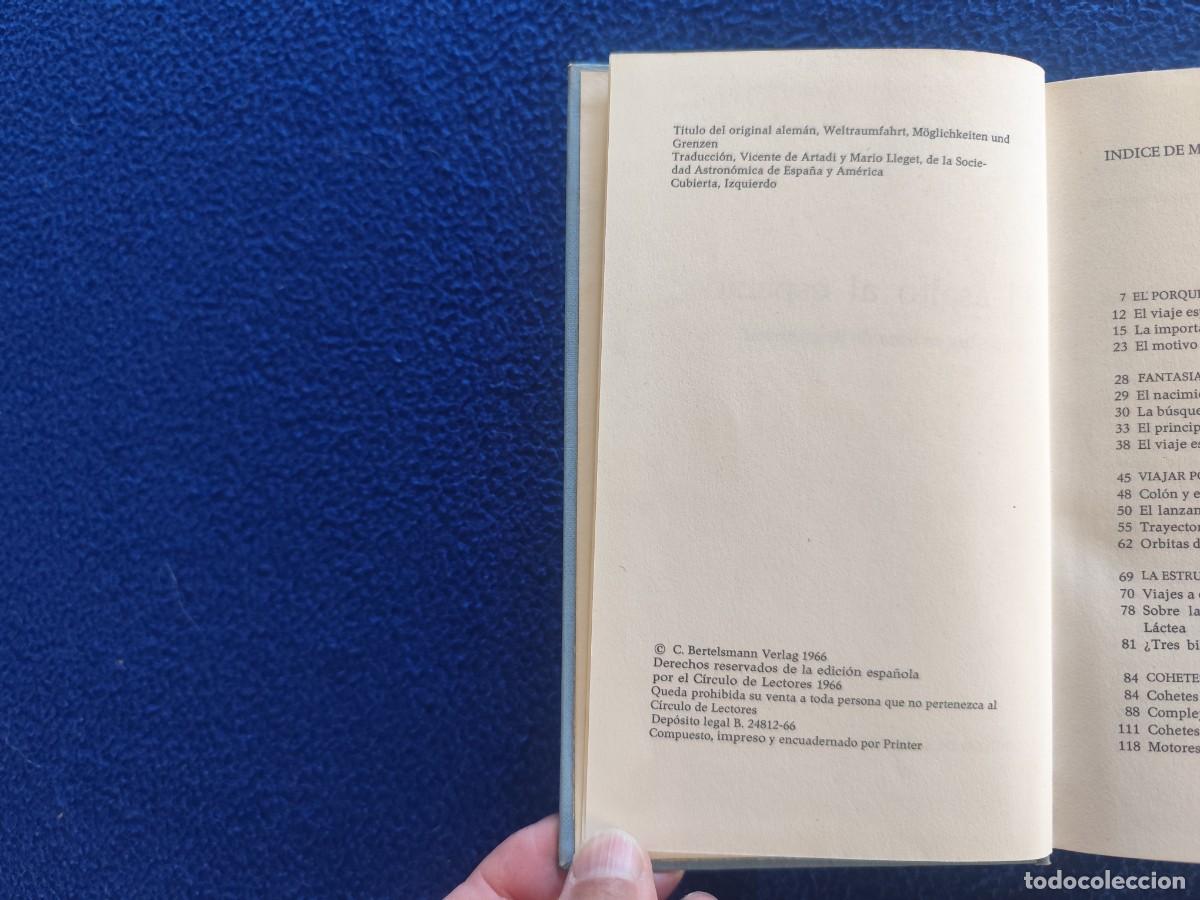 Libros de segunda mano: El Asalto al Espacio Werner B&uuml;deler &middot;Ed. C&iacute;rculo de Lectores 1966 - Foto 5