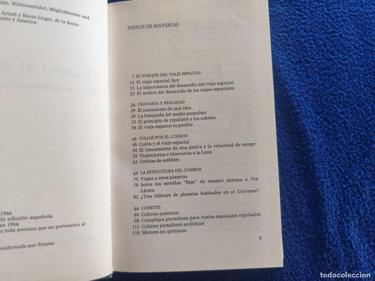 Libros de segunda mano: El Asalto al Espacio Werner B&uuml;deler &middot;Ed. C&iacute;rculo de Lectores 1966 - Foto 6