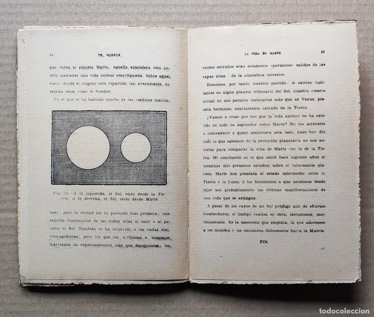 Libros de segunda mano: La vida en Marte, Abate Moreux. - Foto 4