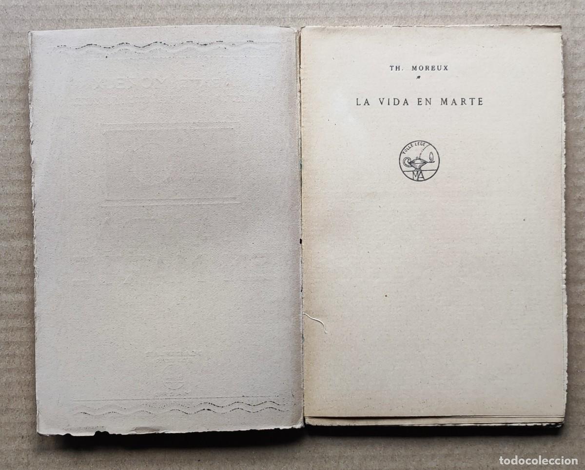 Libros de segunda mano: La vida en Marte, Abate Moreux. - Foto 5