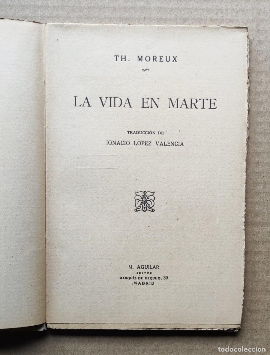 Libros de segunda mano: La vida en Marte, Abate Moreux. - Foto 6