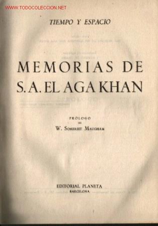 Libros de segunda mano: Memorias de S. A El Agakhan .. 1954 - Foto 1