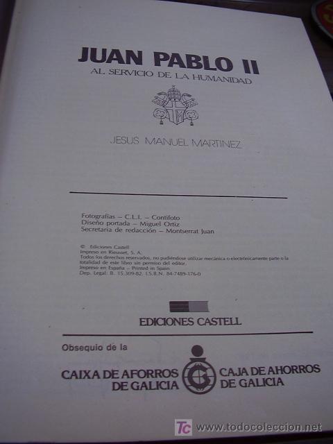 Libros de segunda mano: Juan Pablo II  Ediciones Castell - Foto 2