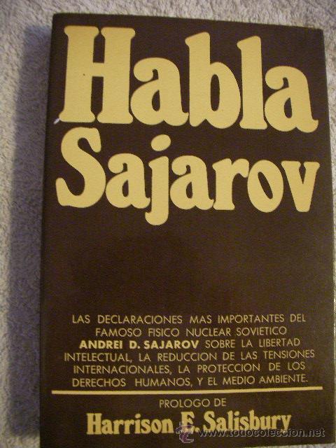 Libros de segunda mano: HABLA SAJAROV - CG8 - Foto 1