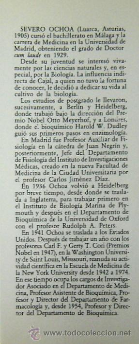 Libros de segunda mano: ESCRITOS - SEVERO OCHOA - Foto 2