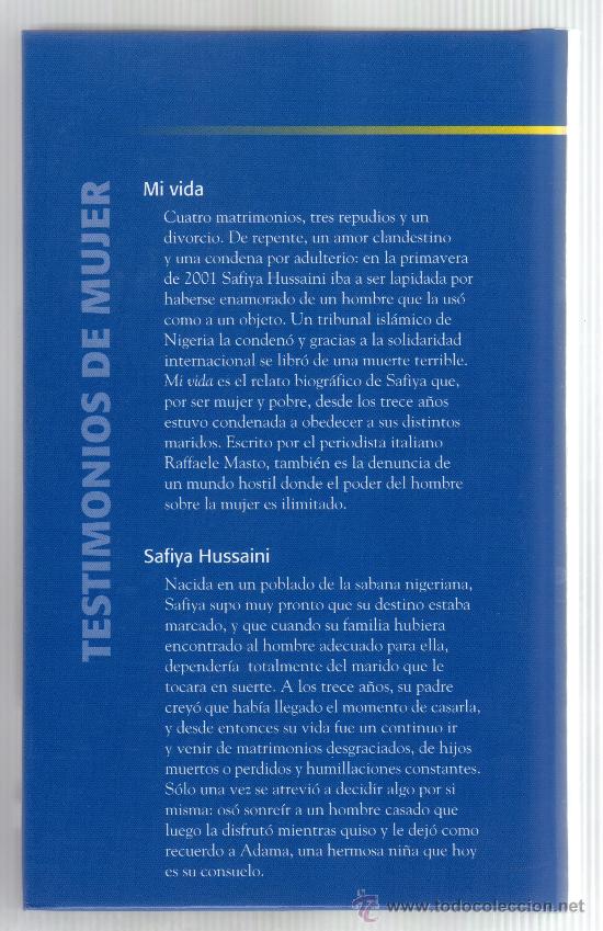 Libros de segunda mano: MI VIDA - SAFIYA HUSSAINI - LIBRO EN ESTADO IMPECABLE. - Foto 2