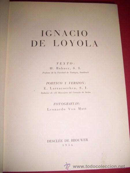 Libros de segunda mano: RAHNER, H. (S.I.). - Ignacio de Loyola - Foto 1