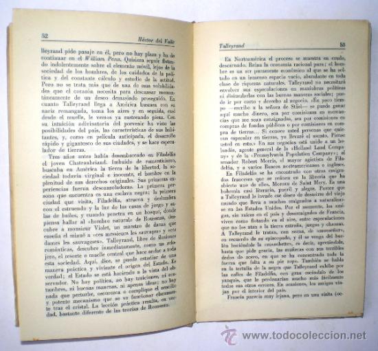 Libros de segunda mano: HECTOR DEL VALLE: TALLEYRAND. - Foto 2