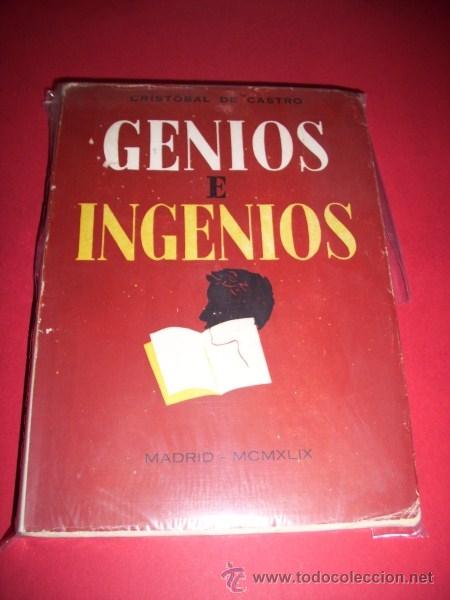 Libros de segunda mano: CASTRO, Crist&oacute;bal de - Genios e ingenios : 41 semblanzas - Foto 1
