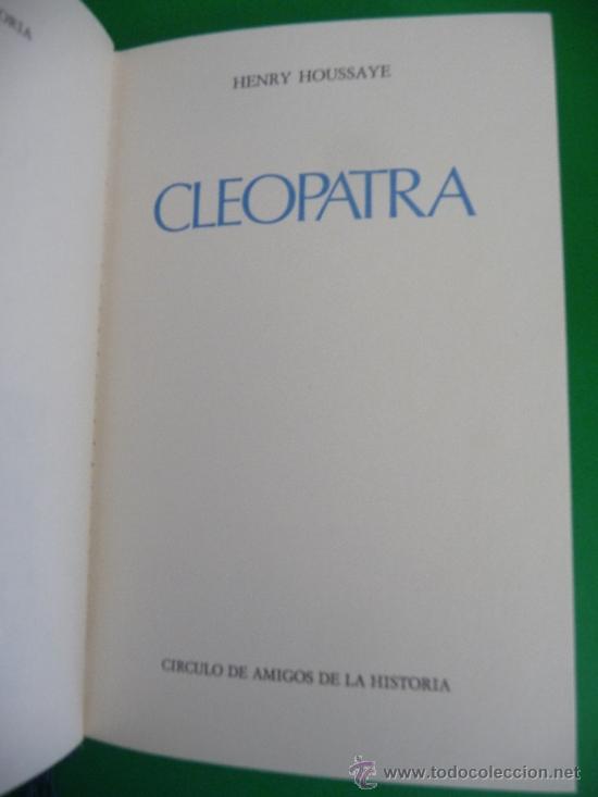 Libros de segunda mano: CLEOPATRA (HENRY HOUSSAYE) - Foto 4