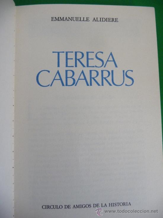 Libros de segunda mano: TERESA CABARRUS (EMMANUELLE ALIDIERE) - Foto 4