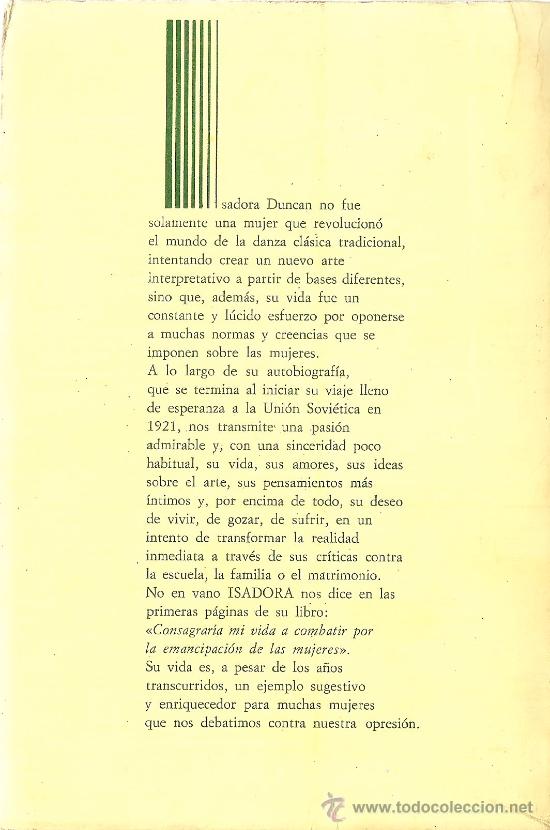 Libros de segunda mano: Mi vida / Isadora Duncan - Foto 3