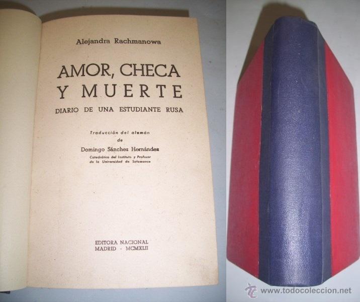 Second hand books: RACHMANOWA, Alejandra. Amor, checa y muerte : Diario de una estudiante rusa