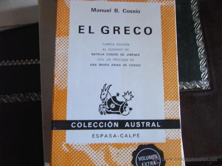 Libros de segunda mano: El greco. Manuel B. Cossio - Foto 1