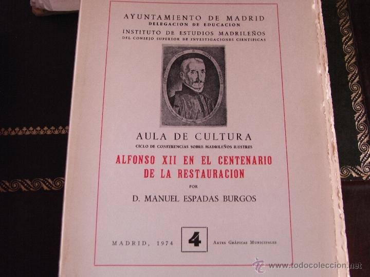 Libros de segunda mano: Alfonso XII en el centenario de la restauraci&oacute;n. n&ordm; 4 - Foto 1