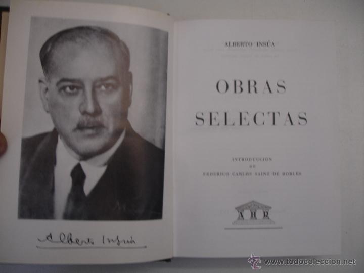 Libros de segunda mano: OBRAS SELECTAS DE ALBERTO INS&Uacute;A - Foto 5