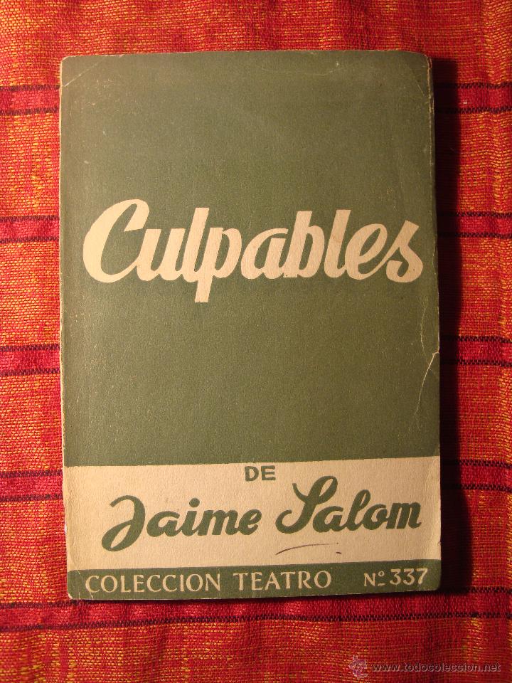 Libros de segunda mano: JAIME SALOM. CULPABLES - Foto 1