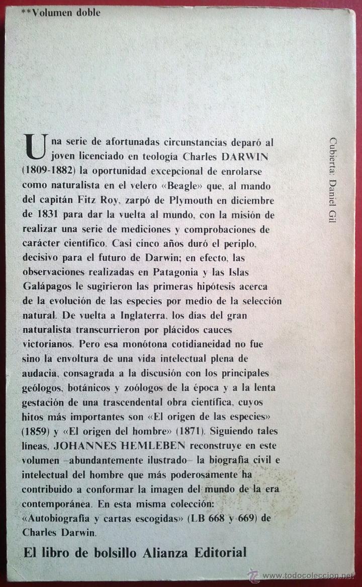 Libros de segunda mano: Johannes Hemleben . Darwin - Foto 2