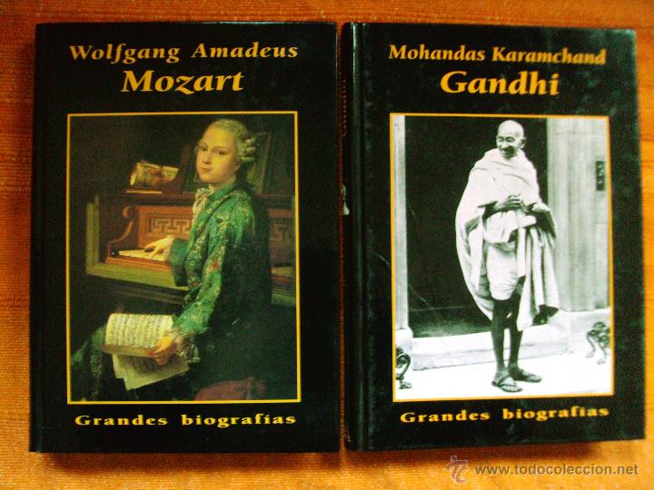 Libros de segunda mano: Libro lote 5 Biografias de Mozart Napoleon Cervantes Bethoven y Gandhi