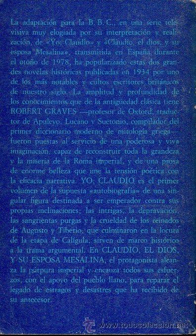 Libros de segunda mano: YO, CLAUDIO - ROBERT GRAVES. ALIANZA EDITORIAL, 1979 - Foto 3