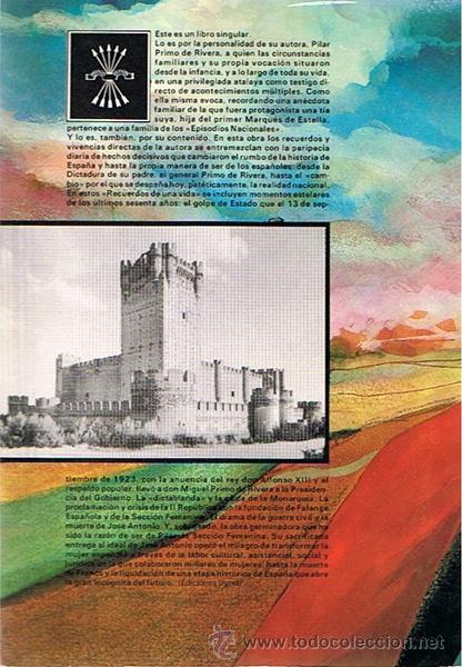 Libros de segunda mano: PILAR PRIMO DE RIVERA   PRIMERA EDICI&Oacute;N - Foto 2