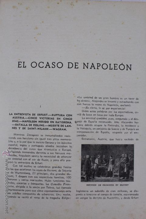 Libros de segunda mano: L-1410. EL OCASO DE NAPOLEON. MARIO PASCHETA Y PEDRO PEDRAZA. ED. RAMON SOPENA. 1942. - Foto 4 - 49539840