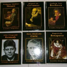 Libros de segunda mano: LOTE DE GRANDES BIOGRAFÍAS 6T POR VARIOS AUTORES DE EDICIONES RUEDA EN MADRID 1995. Lote 49974277