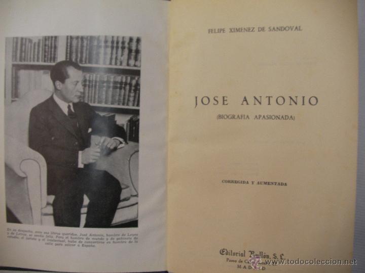 Libros de segunda mano: JOSE ANTONIO - FELIPE XIMENEZ - Foto 2