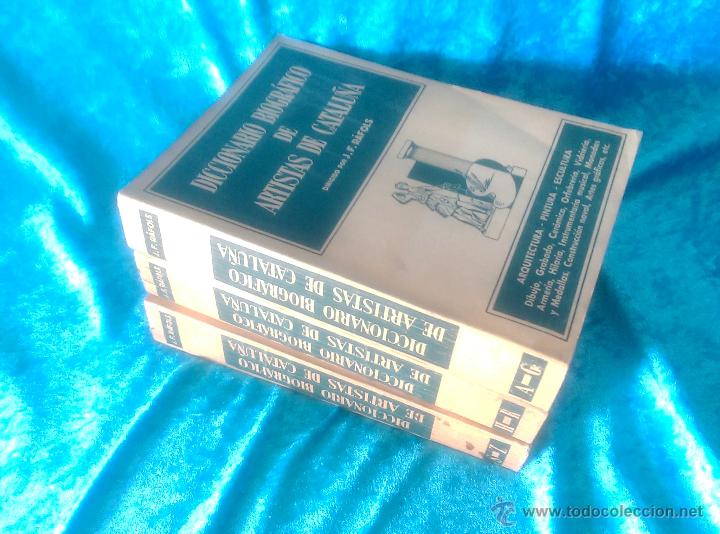 Libros de segunda mano: DICCIONARIO BIOGRAFICO DE ARTISTAS DE CATALU&Ntilde;A, JOSEP FRANCESC RAFOLS 1951-1954