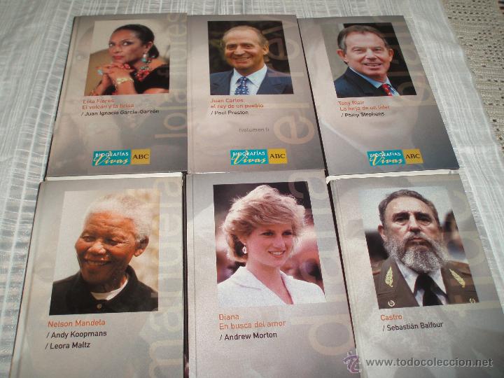 Libros de segunda mano: seis tomos de la coleccion biografias vivas del abc