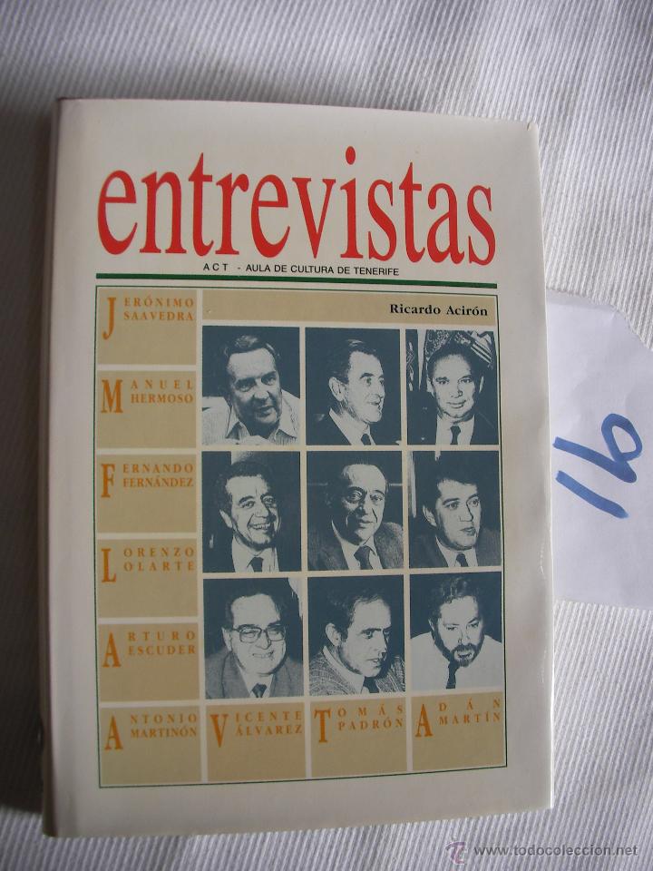 Libros de segunda mano: ENTREVISTAS - RICARDO ACIRON - Foto 1