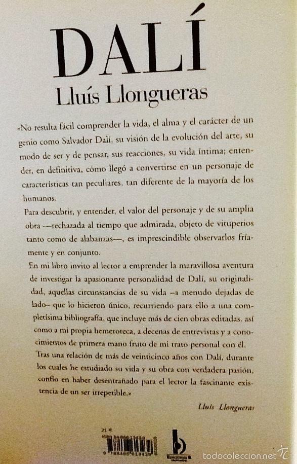 Libros de segunda mano: Dal&iacute;. Llu&iacute;s Llongueras. Ediciones B - Foto 2