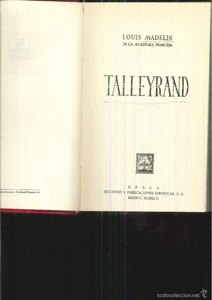 Libros de segunda mano: TALLEYRAN. Louis Madelin - Foto 1