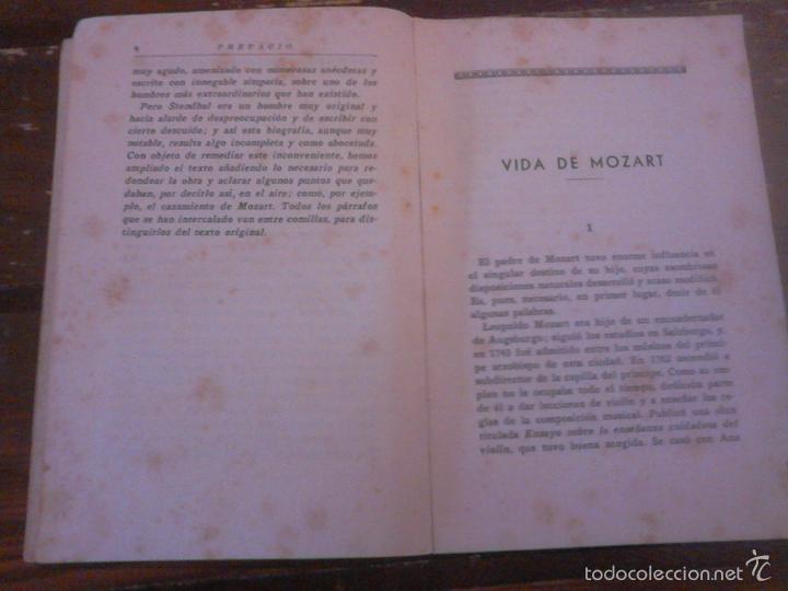 Libros de segunda mano: Stendhal: Vida de Mozart. Ediciones Ave, 1941. - Foto 4