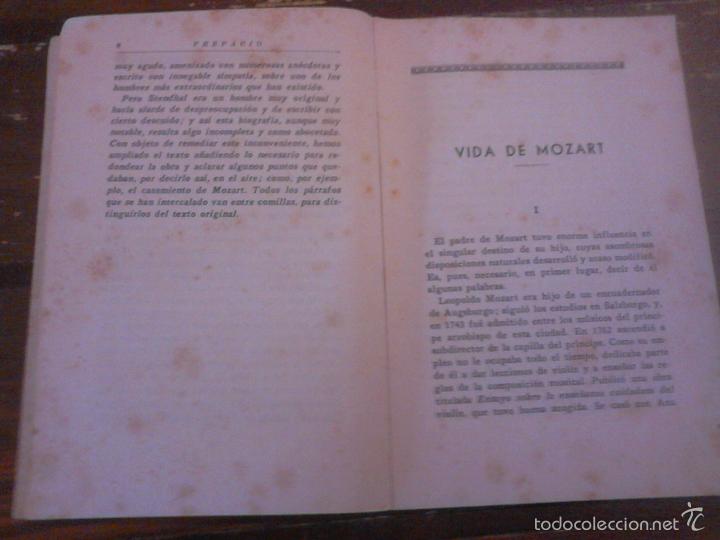 Libros de segunda mano: Stendhal: Vida de Mozart. Ediciones Ave, 1941. - Foto 5
