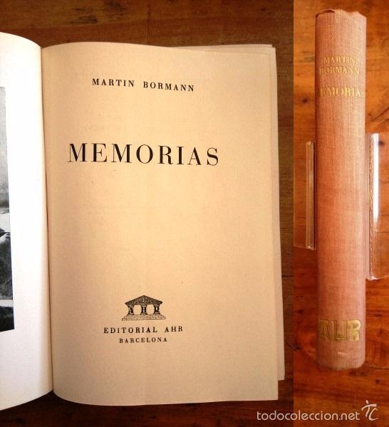 Libros de segunda mano: BORMANN, Martin. Memorias - Foto 1